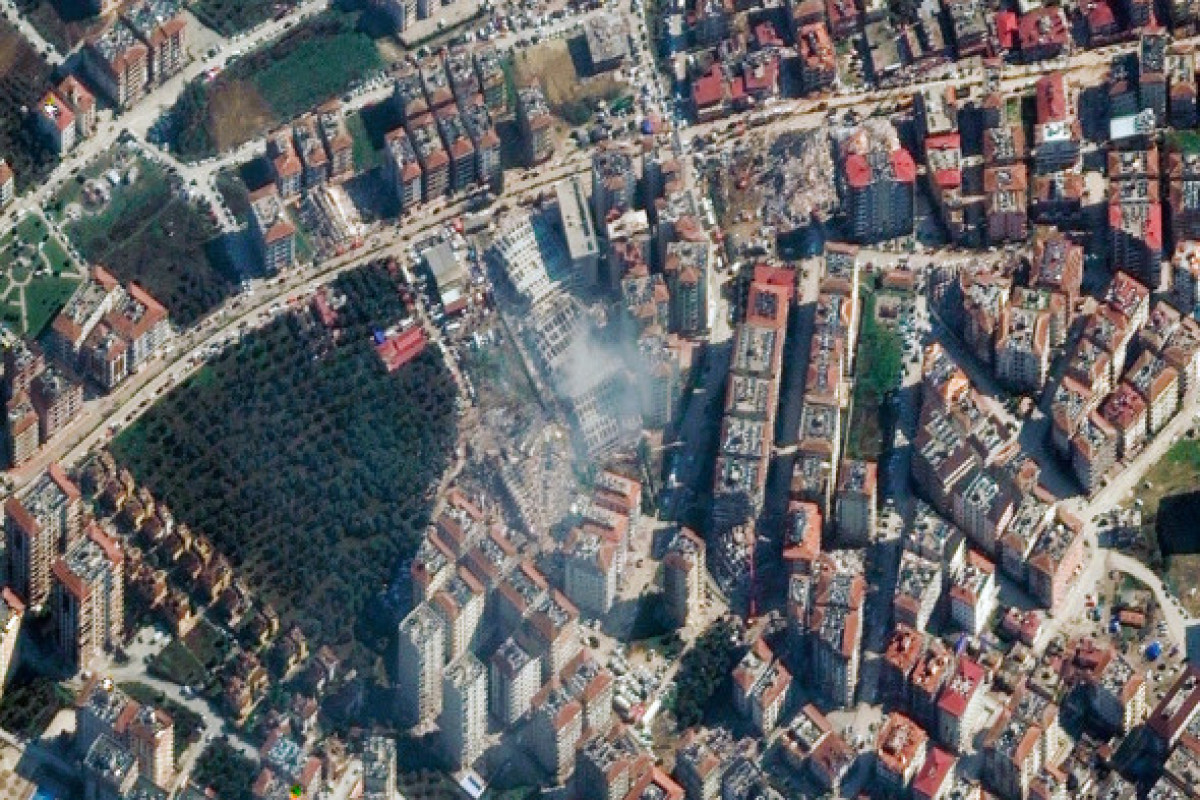 Опубликованы спутниковые снимки разрушений после землетрясения в Турции -ФОТО 