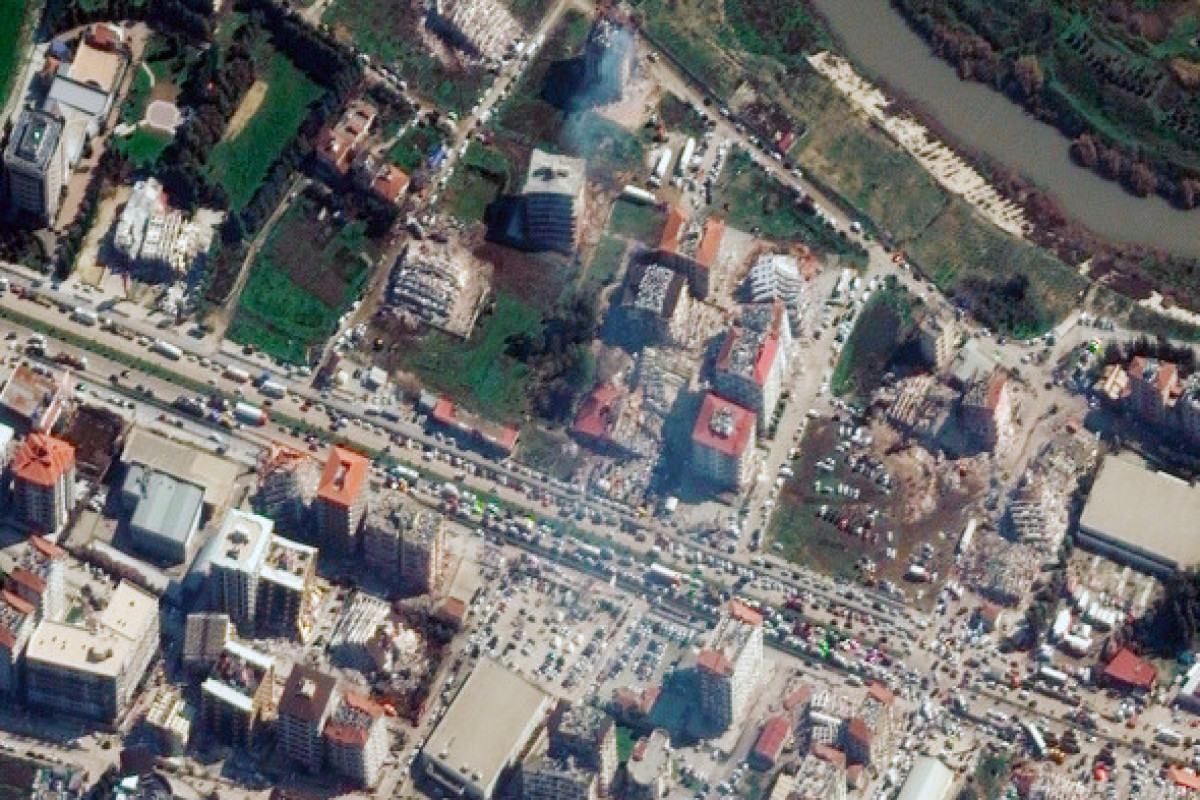 Опубликованы спутниковые снимки разрушений после землетрясения в Турции -ФОТО 
