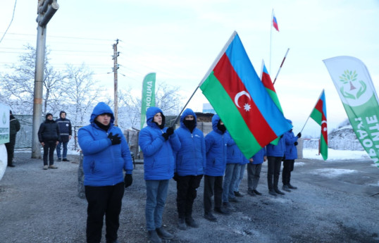 Акция протеста на дороге Лачин-Ханкенди продолжается уже два месяца-ФОТО 