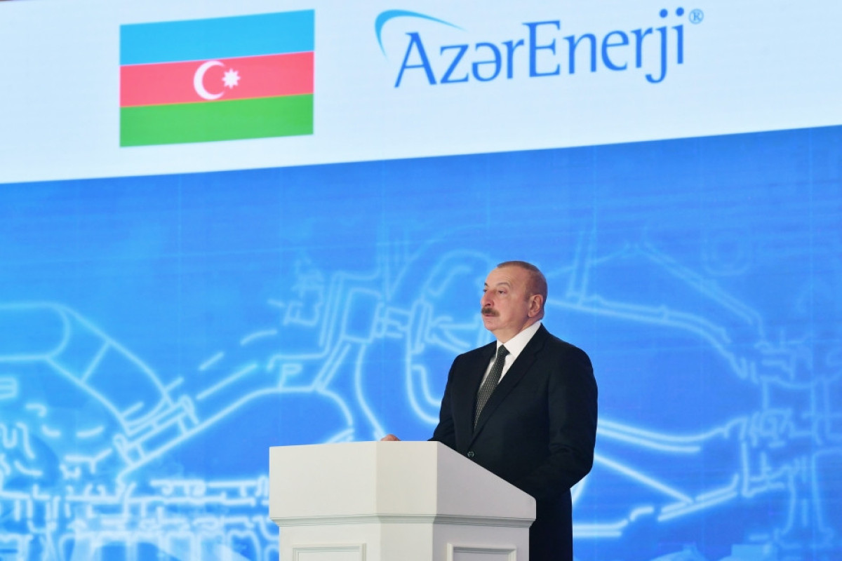 Ильхам Алиев: Новая станция значительно усилит энергетический потенциал нашей страны 