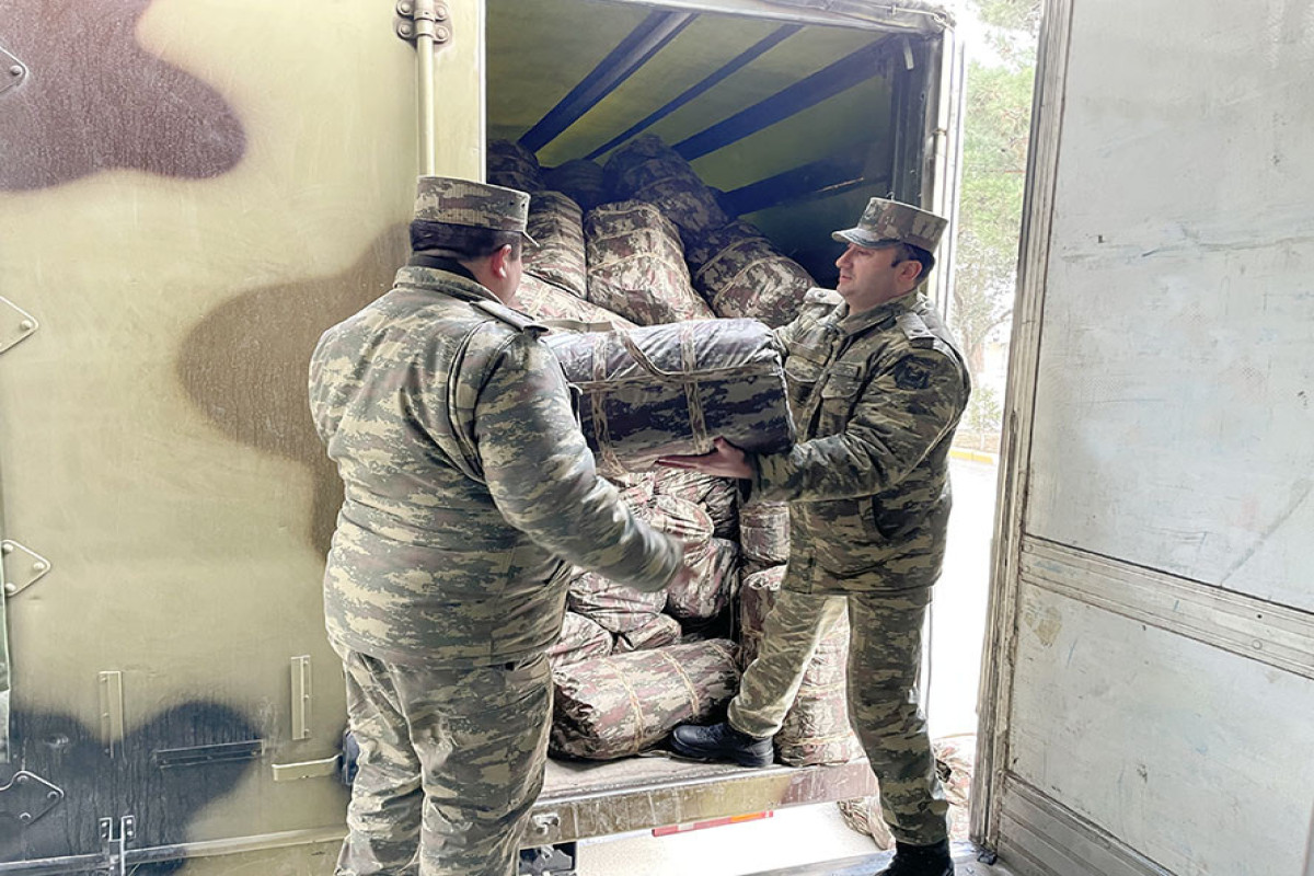 С базы Минобороны Азербайджана направлена очередная помощь в Турцию -ФОТО 
