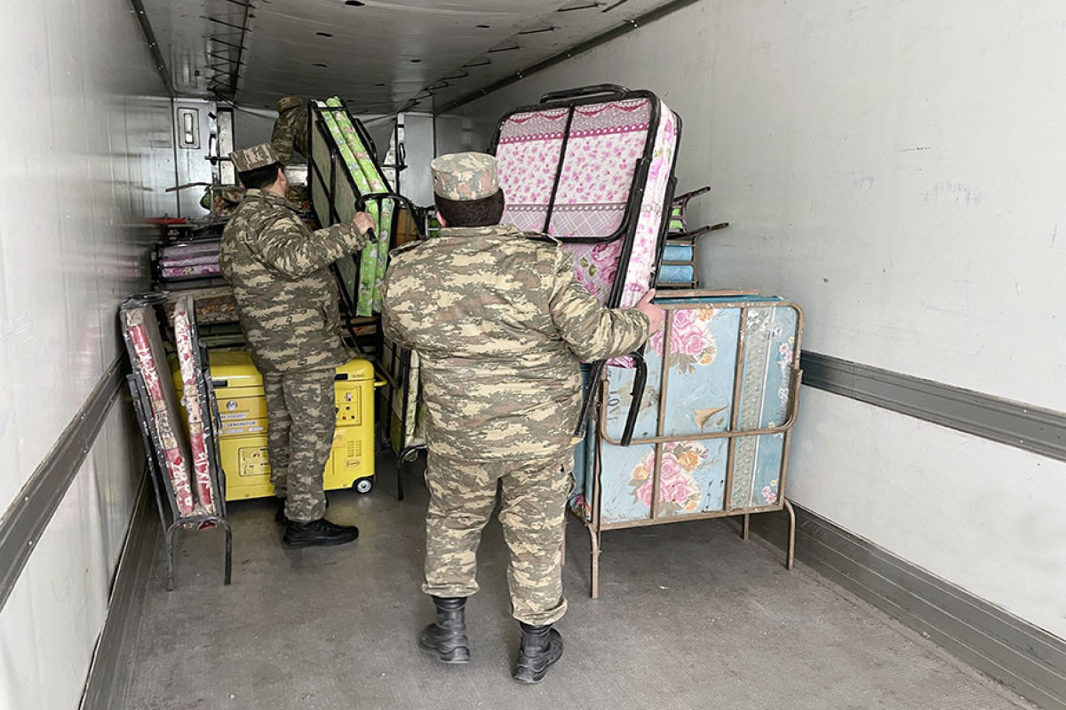 С базы Минобороны Азербайджана направлена очередная помощь в Турцию -ФОТО 