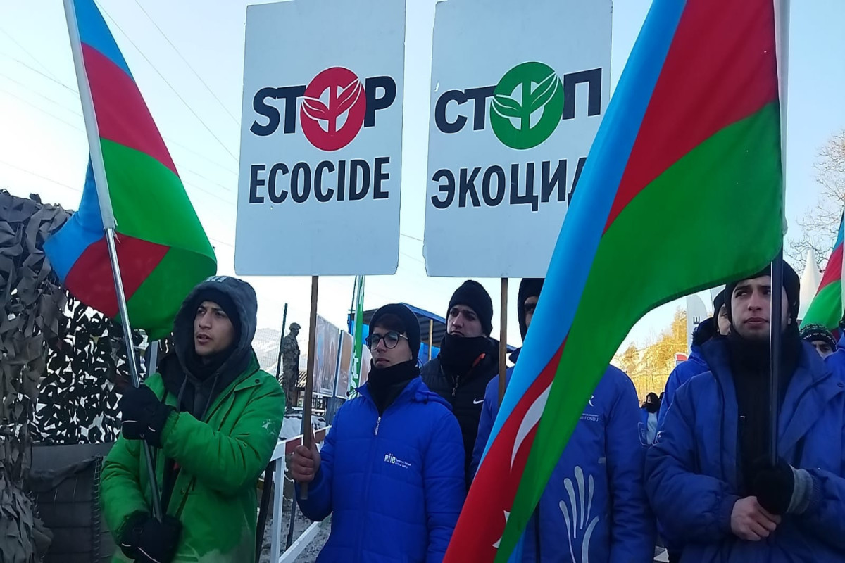 Экоактивисты 68-й день протестуют на Лачинской дороге-ФОТО -ВИДЕО 