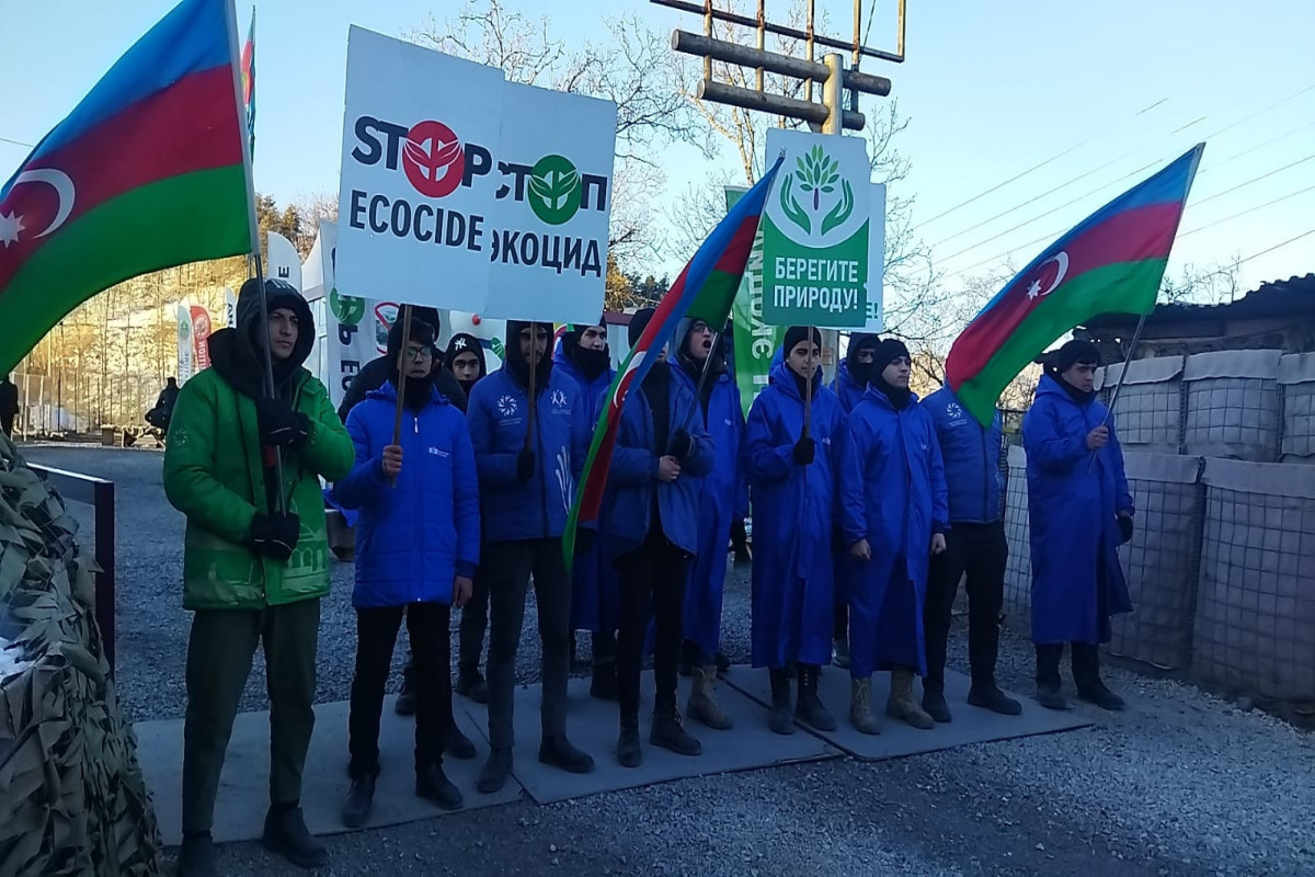 Экоактивисты 68-й день протестуют на Лачинской дороге-ФОТО -ВИДЕО 