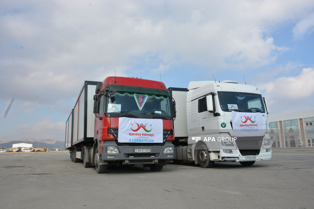 Исполнительные власти Азербайджана направили еще 22 модульных дома в Турцию -ФОТО 
