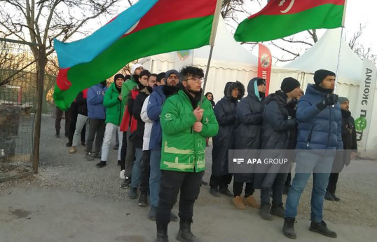 73-й день акции протеста на дороге Лачин-Ханкенди-ФОТО 