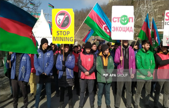 Акция на дороге Лачин-Ханкенди продолжается 76-й день -ФОТО 