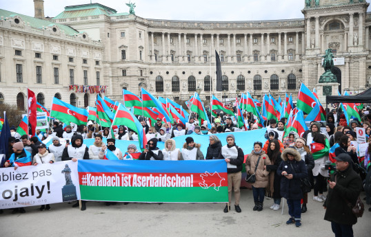 В Вене прошел Общеевропейский карабахский митинг в связи с Ходжалы-ФОТО 