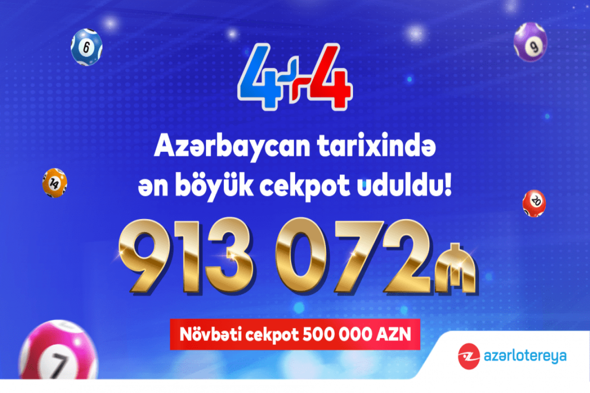 В Азербайджане выигран крупнейший джекпот на сумму 913 000 манатов-ВИДЕО 