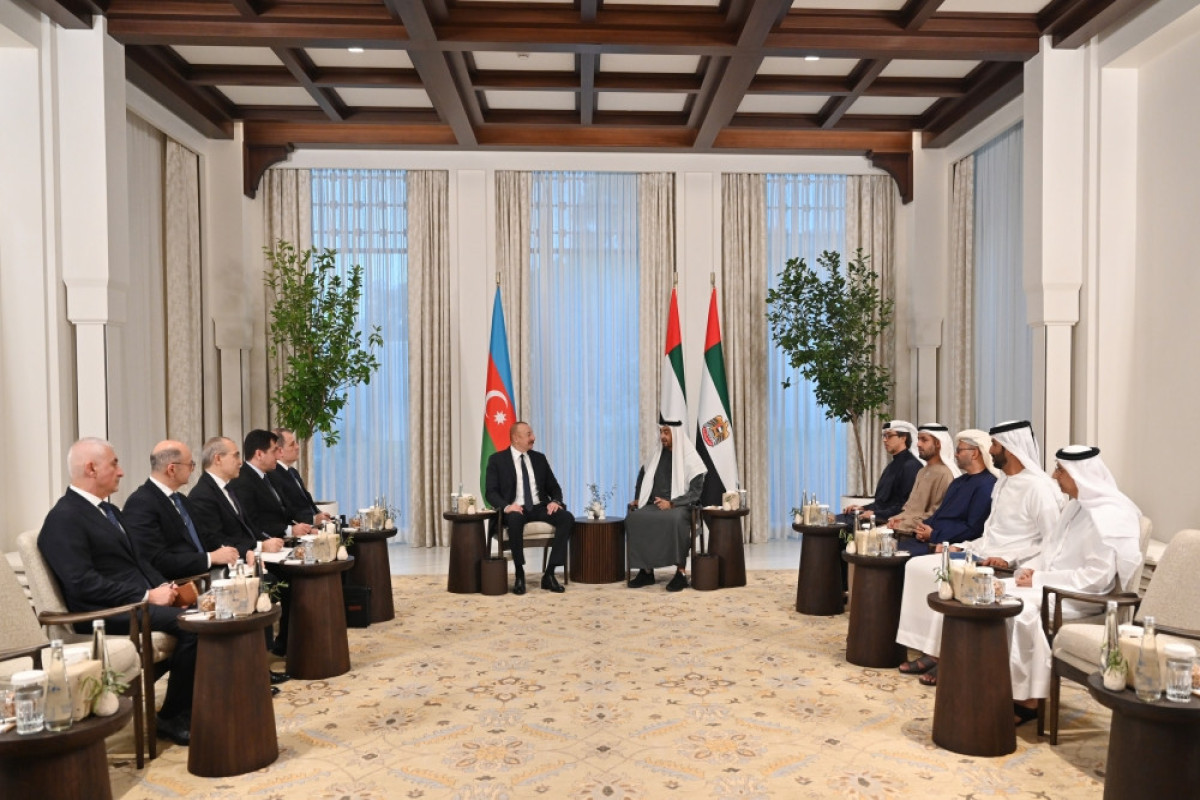 Президент Ильхам Алиев встретился с президентом ОАЭ-ФОТО -ОБНОВЛЕНО 