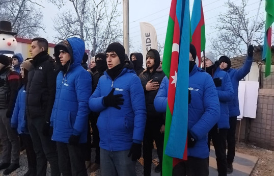 Акция на дороге Ханкенди-Лачин продолжается 38-й день-ФОТО 