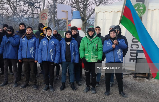 Акция на дороге Лачин-Ханкенди продолжается 40-й день