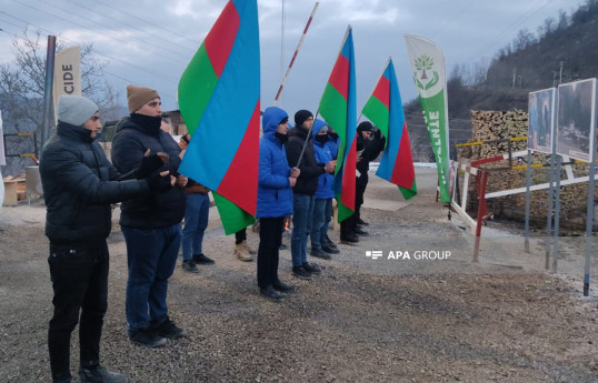 Протесты на дороге Лачин-Ханкенди продолжаются 42-й день-ФОТО -ВИДЕО 