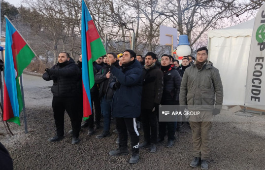 Протесты на Лачинской дороге длятся уже 46-й день-ФОТО -ВИДЕО 