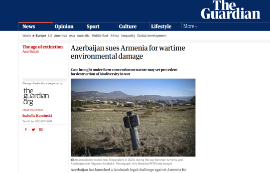 The Guardian: Победа Азербайджана над Арменией в Международном суде может создать новый прецедент 