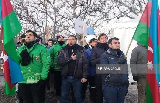 Протесты на Лачинской дороге длятся уже 47-й день-ФОТО -ВИДЕО 