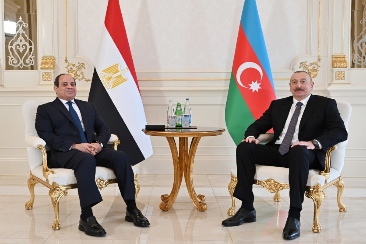 Состоялась встреча президентов Азербайджана и Египта один на один -ФОТО 