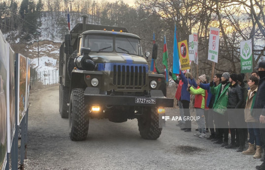 По дороге Лачин-Ханкенди с утра беспрепятственно проехали 34 автомобиля РМК -ФОТО 