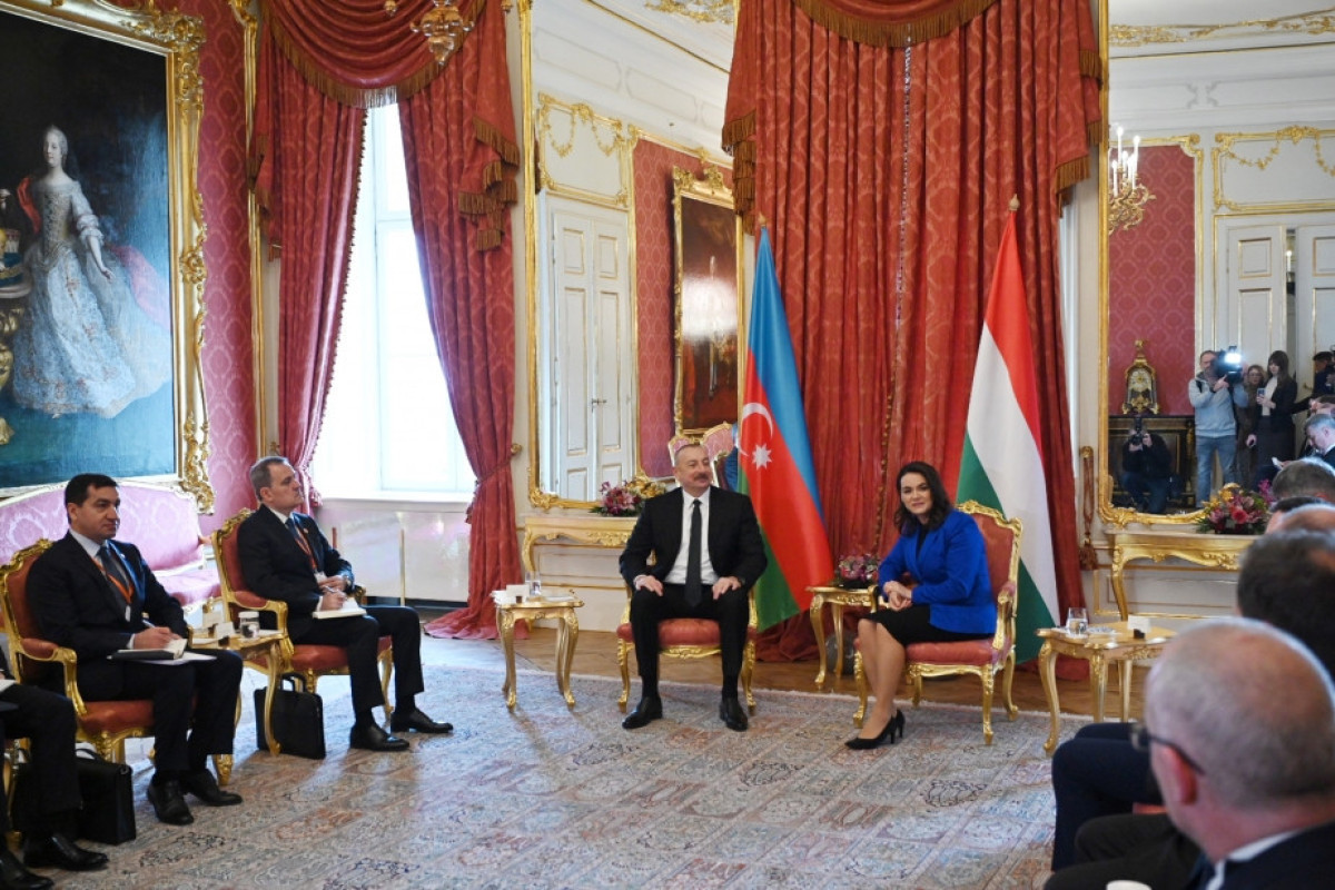 Встреча лидеров Азербайджана и Венгрии