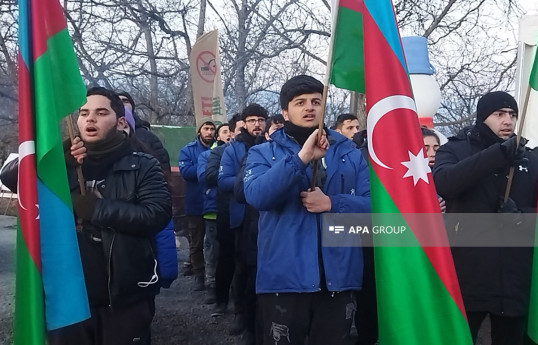 Протесты на Лачинской дороге продолжаются 50-й день -ФОТО 