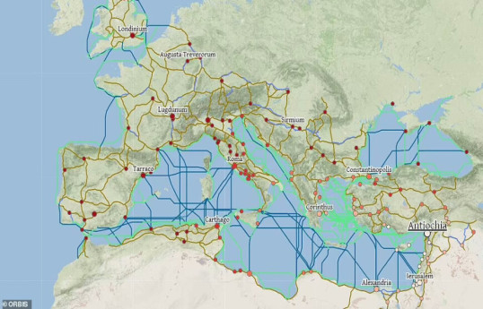 Создана крупнейшая интерактивная карта Римской империи
