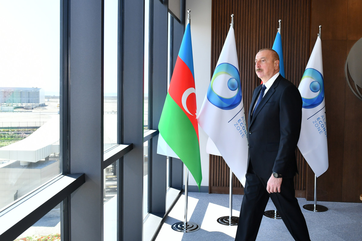 Ильхам Алиев принял участие в церемонии открытия первого этапа Алятской СЭЗ -ФОТО 