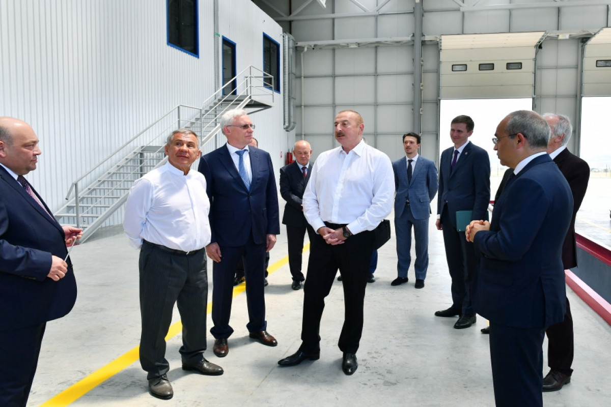 Ильхам Алиев и Рустам Минниханов приняли участие в открытии ООО «Авто Лизинг Азербайджан»-ФОТО 