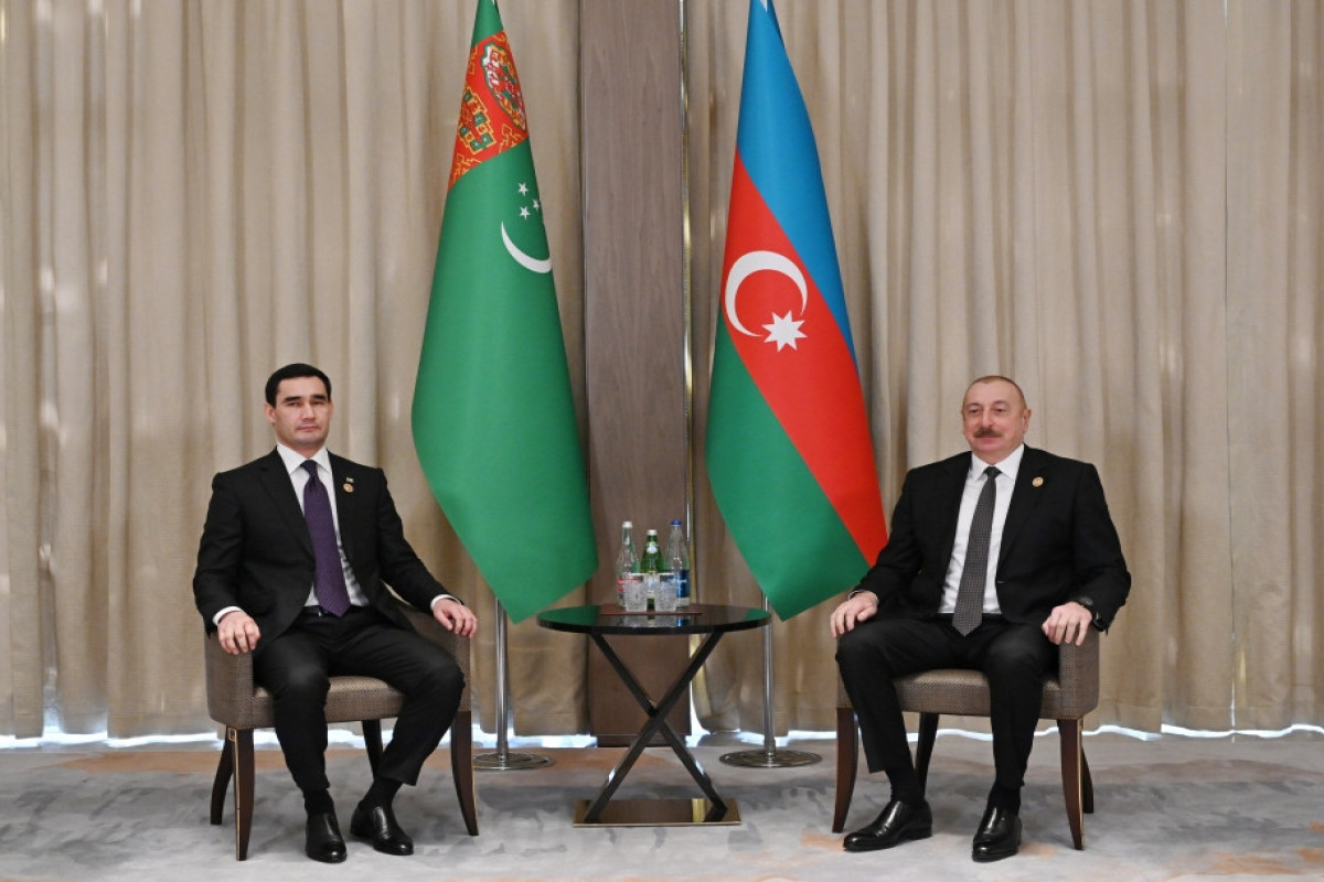 Состоялась встреча президентов Азербайджана и Туркменистана -ФОТО 