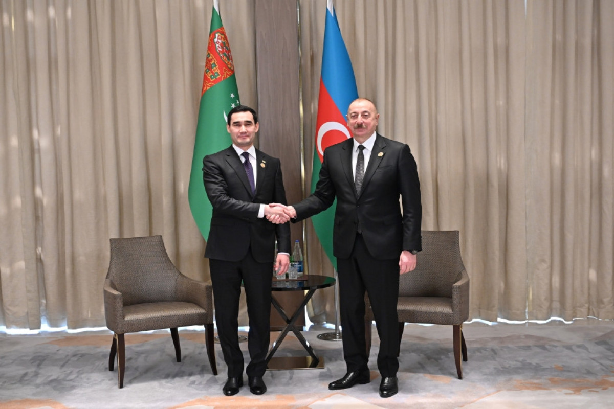 Состоялась встреча президентов Азербайджана и Туркменистана -ФОТО 
