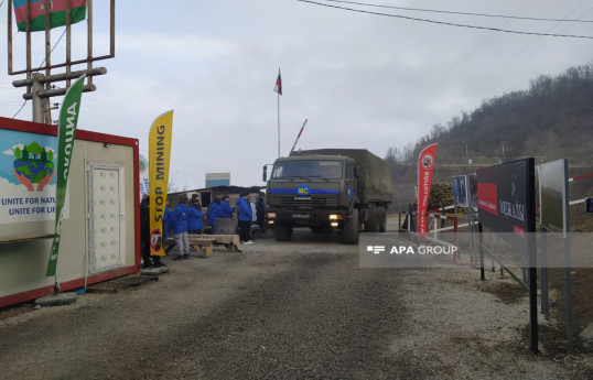 По дороге Лачин-Ханкенди проехали 8 автомобилей РМК