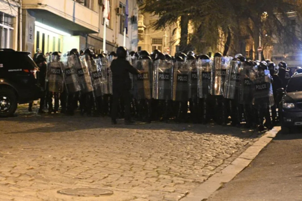 На акции в Тбилиси начались стычки с полицией-ВИДЕО 