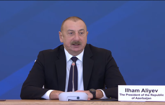 Ильхам Алиев на церемонии открытия X Глобального Бакинского форума на тему «Мир сегодня: вызовы и надежды» в Баку