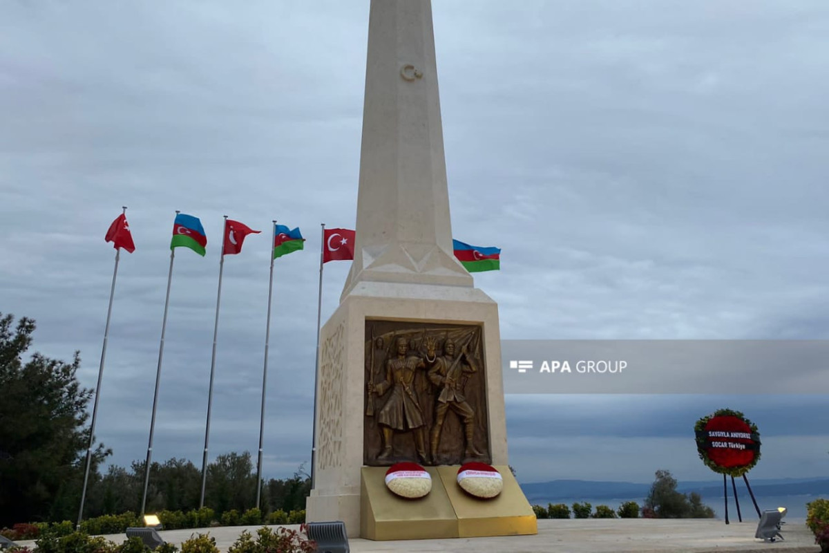 В Чанаккале установлен памятник азербайджанским шехидам