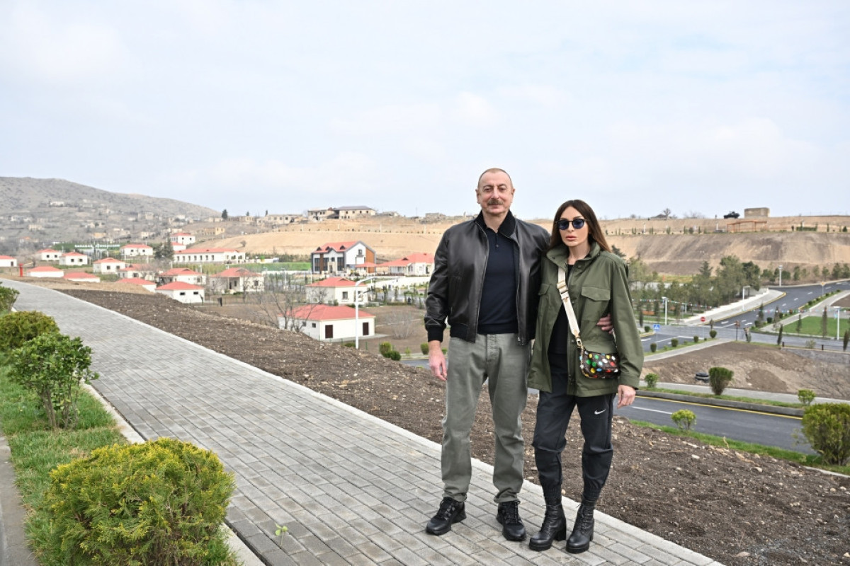 Президент Ильхам Алиев и первая леди Мехрибан Алиева посетили Тертерский район -ОБНОВЛЕНО -ФОТО 