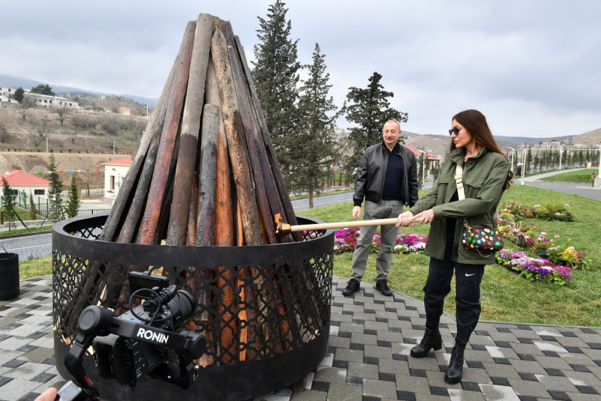 Президент Ильхам Алиев и первая леди Мехрибан Алиева посетили Тертерский район -ОБНОВЛЕНО -ФОТО 