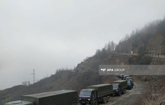 По дороге Лачин-Ханкенди с утра проехали 36 автомобилей РМК и 6 автомобилей МККК-ФОТО 