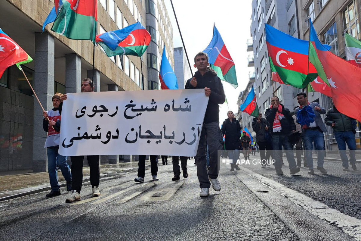 На митинге выходцев из Южного Азербайджана в Брюсселе принято заявление-ФОТО -ВИДЕО 