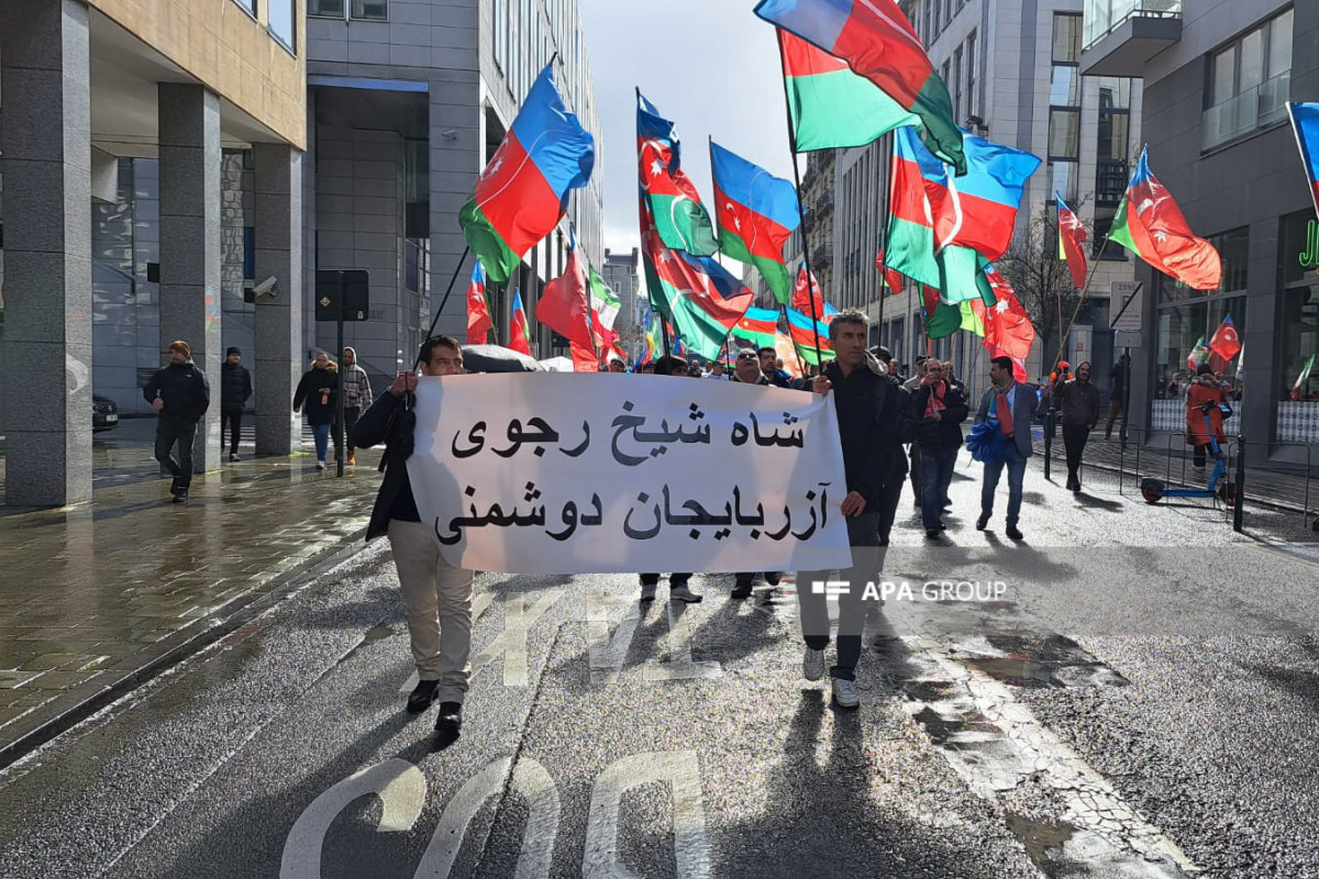 На митинге выходцев из Южного Азербайджана в Брюсселе принято заявление-ФОТО -ВИДЕО 