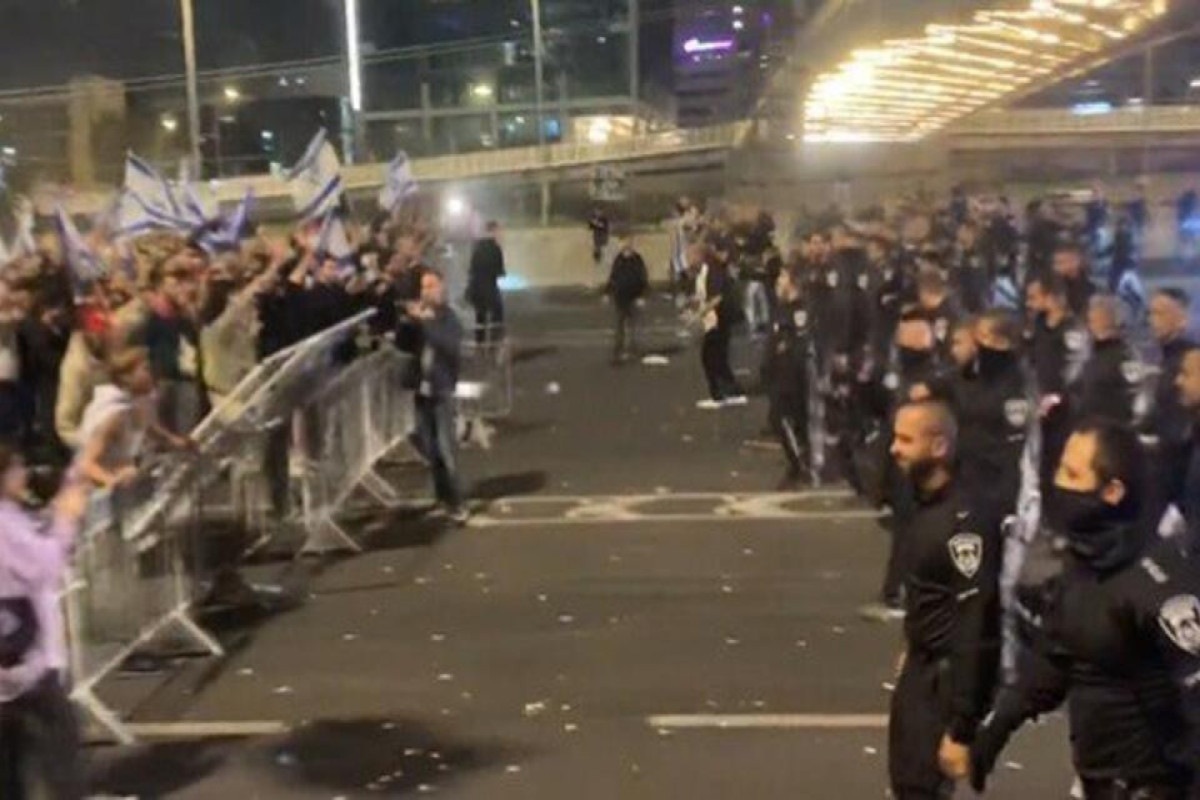 В Телль-Авиве протестующие и полиция устроили «стенка на стенку-ФОТО -ВИДЕО 
