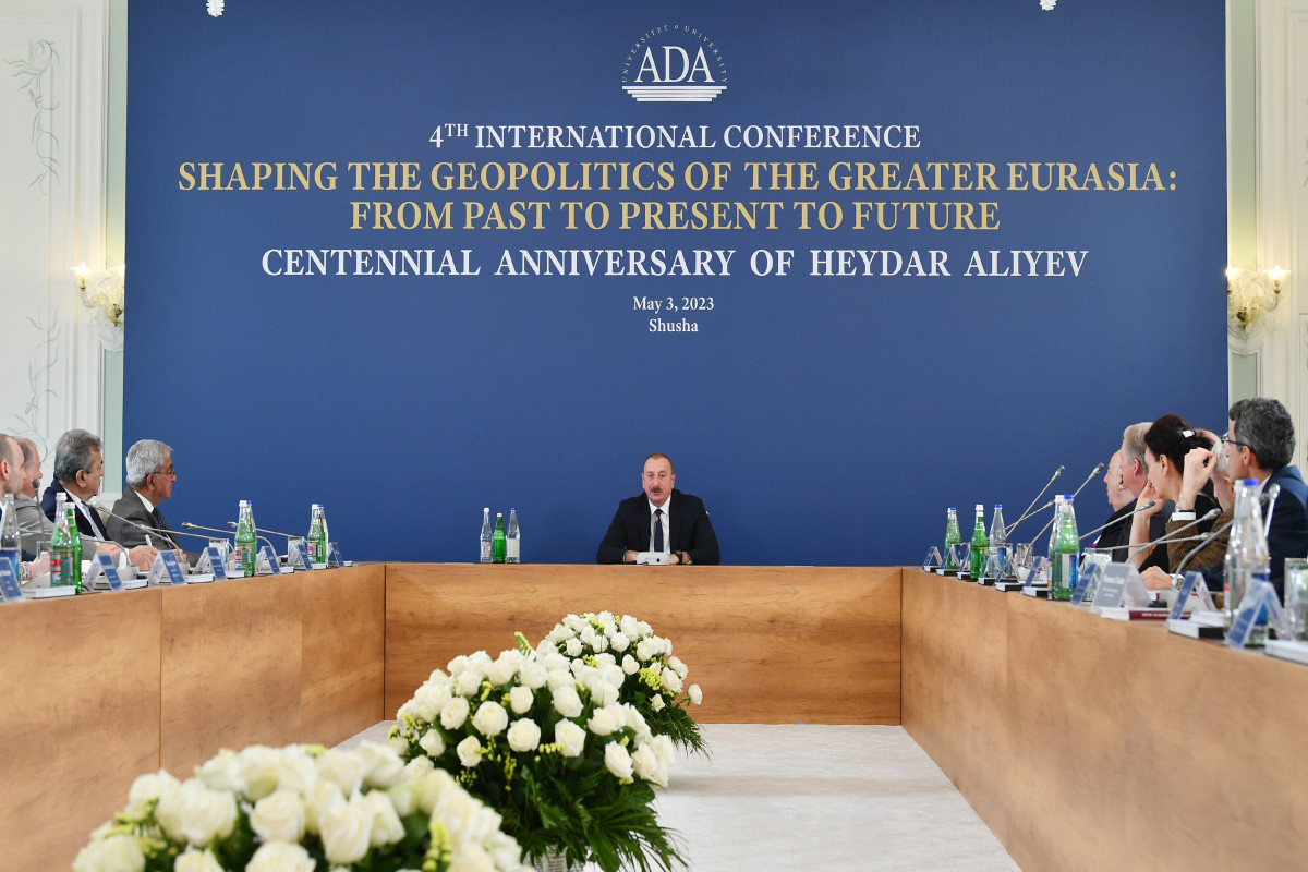 Ильхам Алиев принимает участие в международной конференции в Шуше-ФОТО 