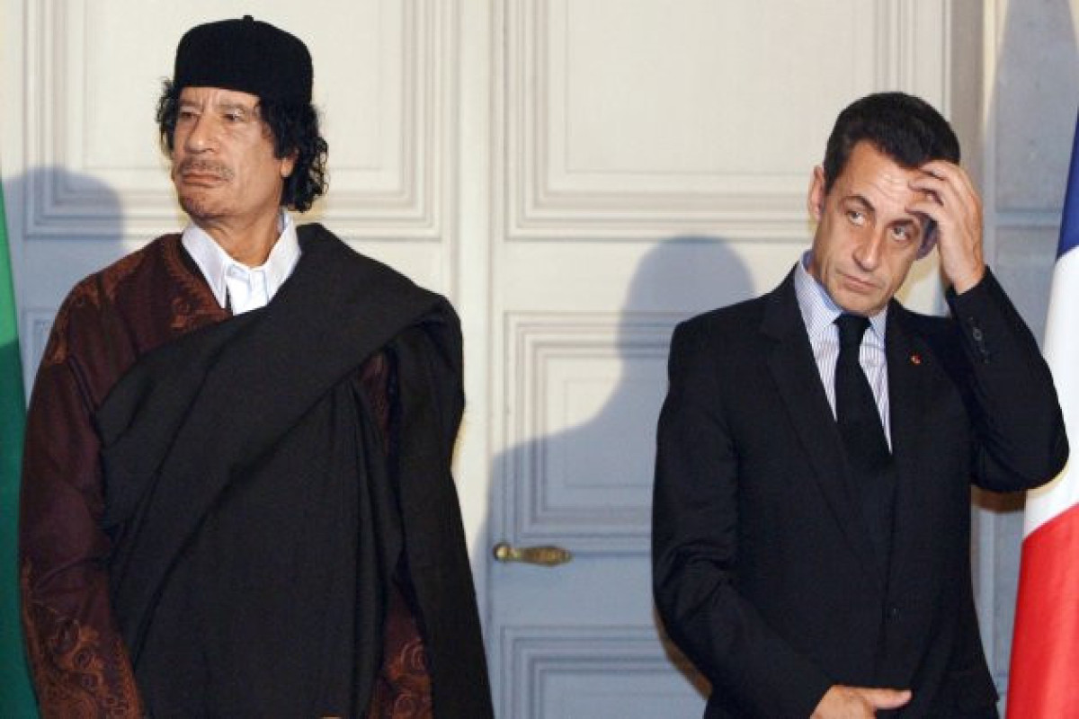 Муамар Каддафи, Николя Саркози