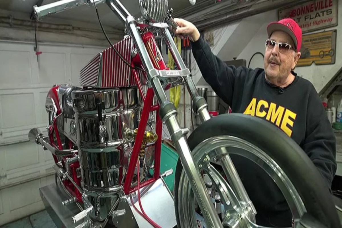 Американец изобрел мотоцикл, работающий на пиве-ВИДЕО 