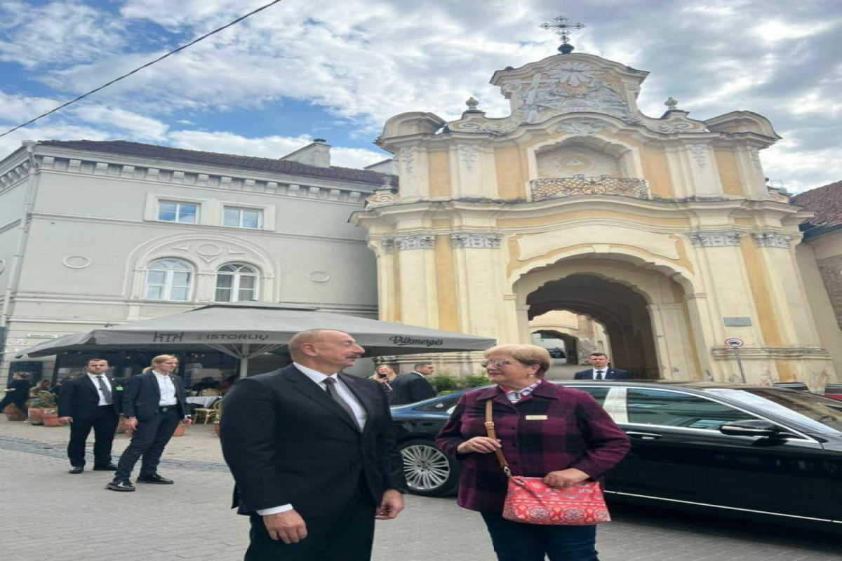 Мехрибан Алиева поделилась кадрами из поездки с президентом Ильхамом Алиевым в Литву-ФОТО 