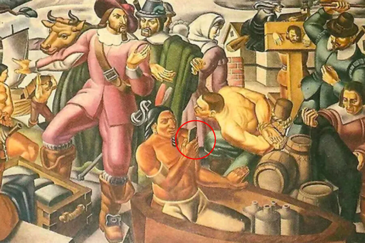 На картине 1937 года художника Умберто Романо нашли iPhone-ФОТО 