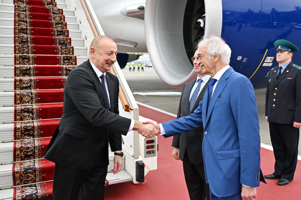 Ильхам Алиев находится с рабочим визитом в России  -ФОТО 