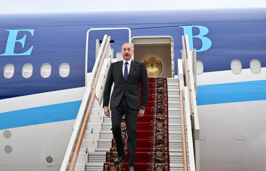 Ильхам Алиев находится с рабочим визитом в России  -ФОТО 