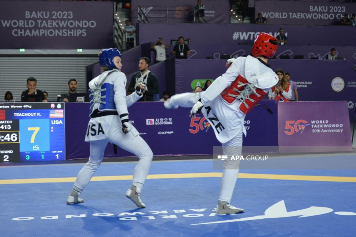 Два азербайджанских спортсмена выбыли из борьбы на чемпионате мира по тхэквондо-ФОТО 