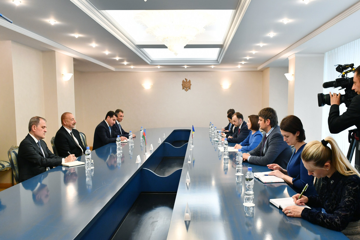 Ильхам Алиев встретился в Кишиневе с президентом Молдовы-ФОТО 