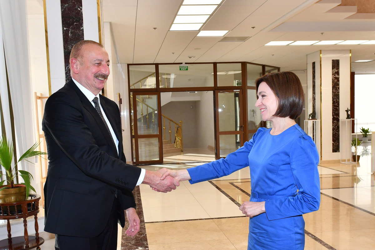 Ильхам Алиев встретился в Кишиневе с президентом Молдовы-ФОТО 