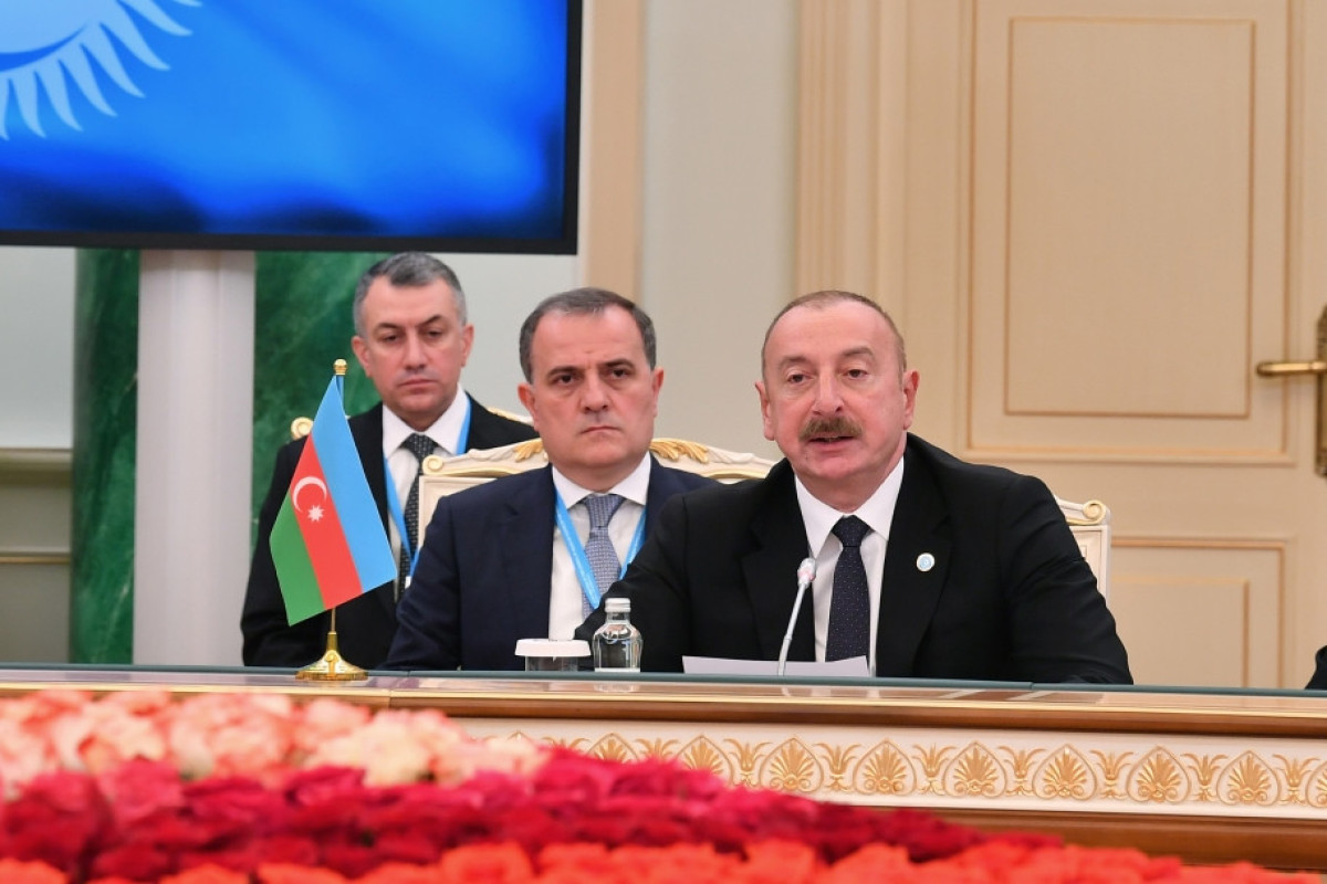 Ильхам Алиев выступил на 10-ом юбилейном саммите ОТГ-ФОТО 
